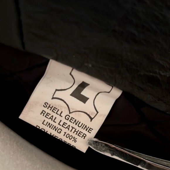 Leather Men Brand Vintage Real Leather Motorcycle Moto Biker Jacket size 36 - Picture 11 of 15